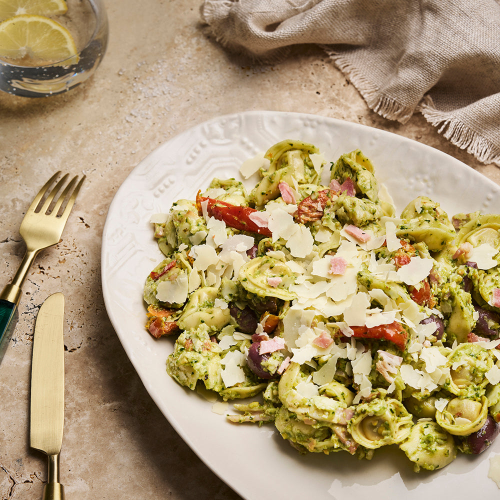Beef Tortellini and Pesto Salad