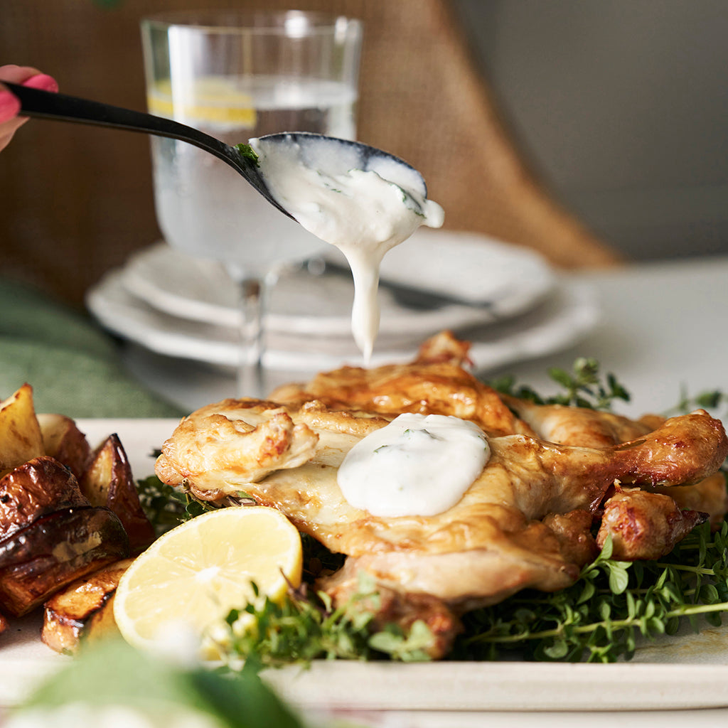 Greek Roast Chicken Restaurant Night At Home