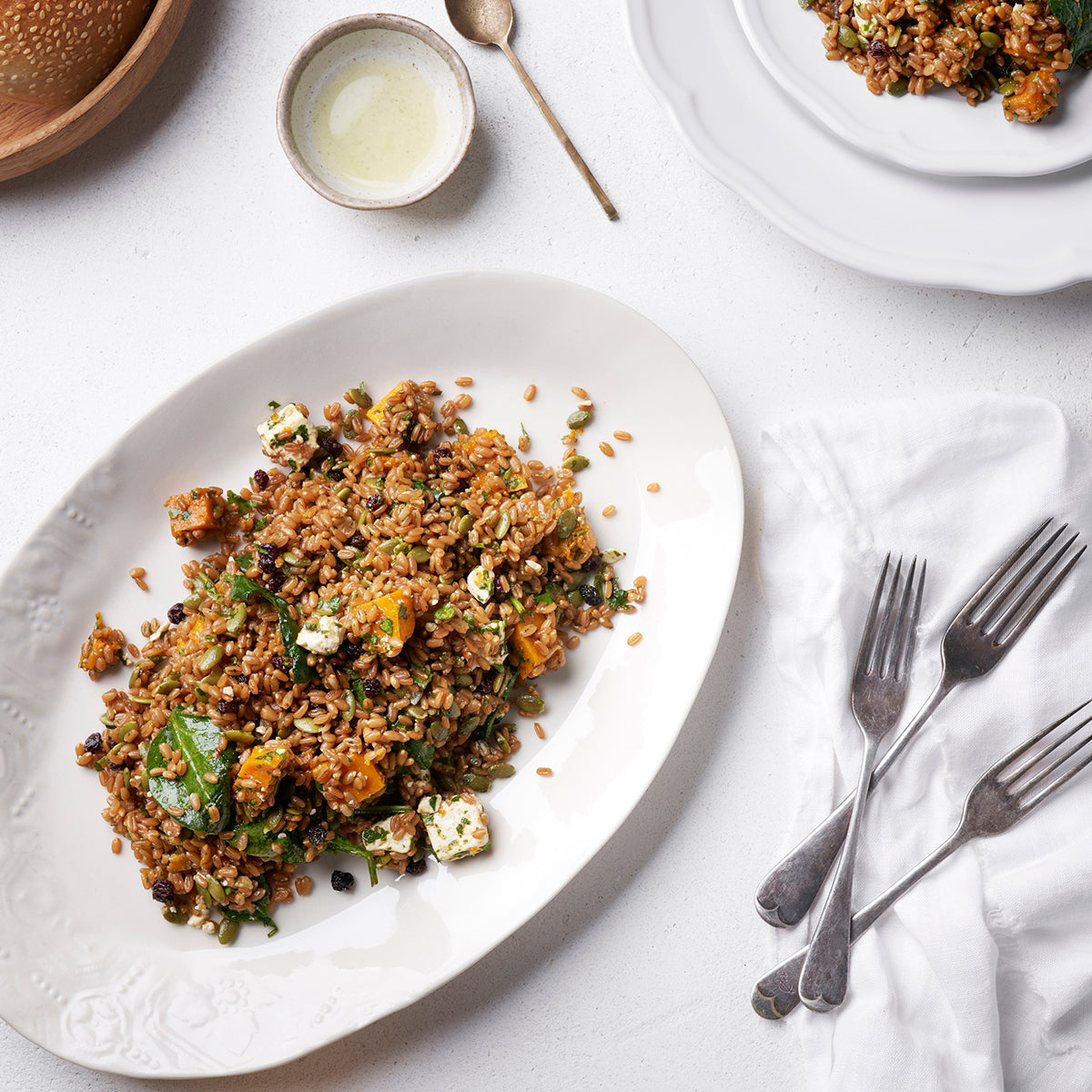 Bendigo Catering Pumpkin and Farro Salad
