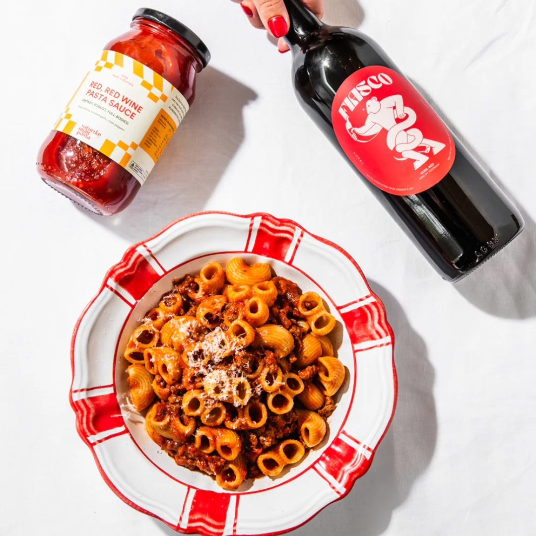 Edwards Providore Red Red Wine Pasta Sauce Plate