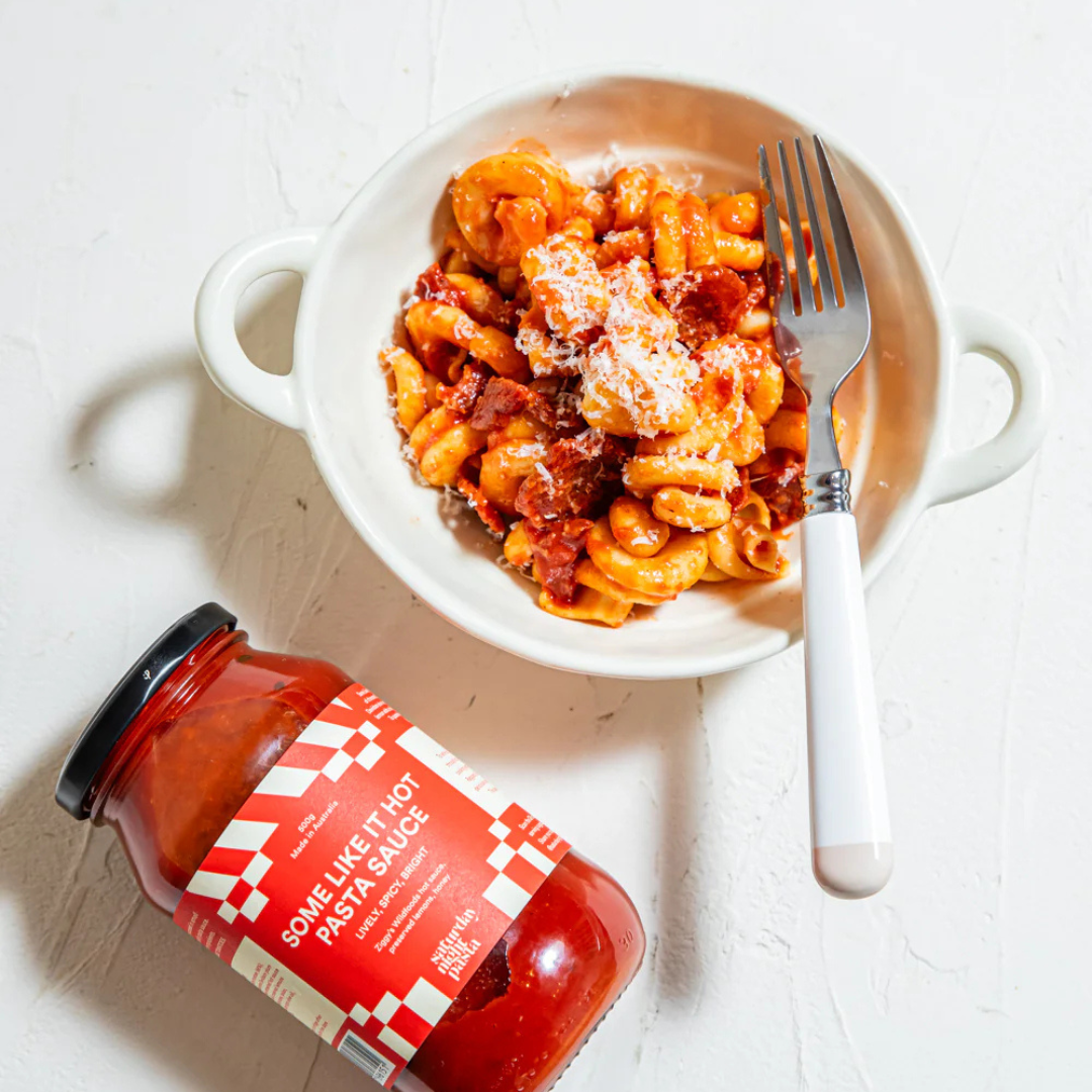 Saturday Night Some Like it Hot Pasta Sauce